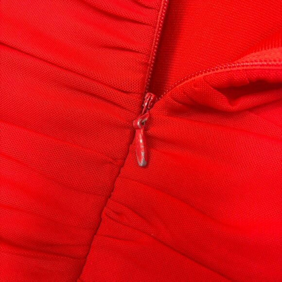 Revolve Elliatt Pippa Dress Womens Medium Knit Mesh Stretch Ruched Bodycon Slit - Picture 14 of 16